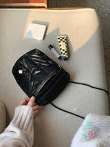 mini pocket bag - padding glossy black
