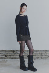 RUBY HOOK OVER KNIT black