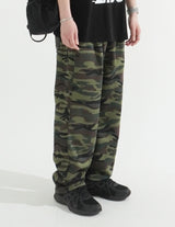 Camouflage Wide String Pants