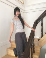 Hardel Cosage Layered Shirring Puff T-Shirt