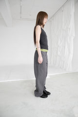 span melange sleeveless top(4colors)