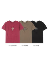 Aser check star short sleeve t-shirt