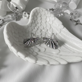 [Aespa ニンニン Piercing] ジェーンリボンピアス - Silver Color