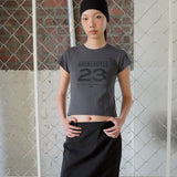 ナンバーストレッチTシャツ chacol