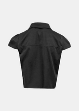 Vivian Button Puff Blouse