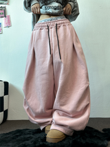パラシュートツーピンタックバルーンロングワイドパンツ 🖤🩶💜🤎🩷5COLOR