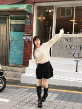 リコガーリッシュドットカンカンシャーリングスカート