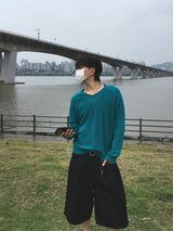 Lenny Summer Linen V-neck Knitwear 4C