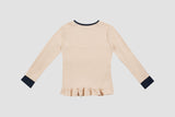レイヤードフリルTシャツ / ピーチ