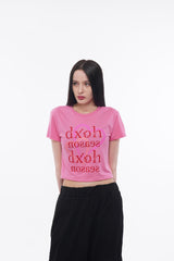 ツーハートシーズンロゴクロップTシャツ
