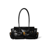 “Milano” Oiled Leather Biker Bag