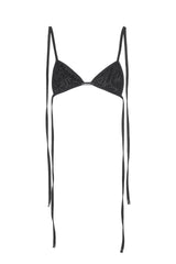 CUBIC SWEAT BIKINI TOP (BLACK)