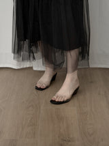 1208 Transparent Wedge Heel (4cm)
