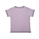 ロゴ刺繍Tシャツ パープル
