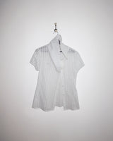 ドレープカラー ブラウス (WHITE)