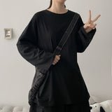Pocket boxy-fit plain long-sleeve T-shirt (6 colors) H&L