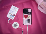 quilted patch epoxy phone case
