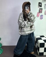 MINK🐻🧸RIVET STRING LONG WIDE PANTS 💙🖤2COLOR