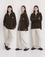 (UNISEX) Corduroy Shirt Cardigan