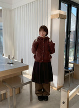 Itol Cable Hood Knit Cardigan