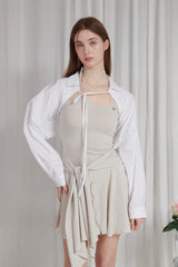 DANIELLE SHIRT BOLERO white