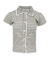 Layla Puff Check Blouse