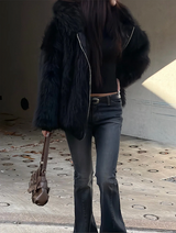Low slim boots cut pants
