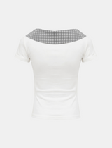 Mave Check Layered Tee