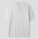 Slaig Skirt Summer Cooling Henry Neck Short Sleeve Knit