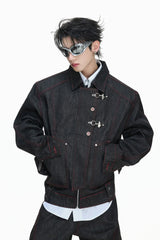 Okayama Raw Denim Bomber Jacket