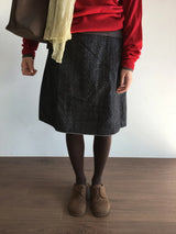 Suit Twill Denim Skirt (1color)