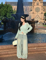 [MADE] Water, V-neck slim cardigan