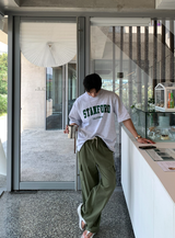  Urban Stanford Lettering Over Short Sleeve