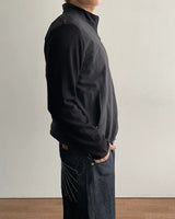 Mix Nylon Ribbed Zip-up