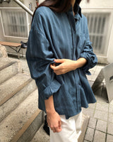 [ORIGINAL] Ain Stripe Oversized Shirt