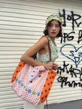 UnsocialNight 3 ways Canneles dot tote bag