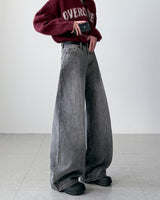 Beryl Gray Wide Denim