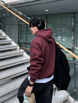 Taper Daily Cotton Double Weave Overfit Hoodie