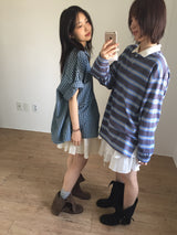 Overfit Nerd Check Shirt (2color)