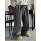 [F/W]ウールストライプバンディングパンツ