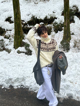 No.1024 dia wool20 ニットジップアップ (3色)