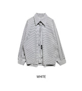 [LANARCH] Eckley Stripe Tie Shirt