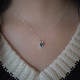【MADE】 Love gem lock necklcace