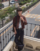 Dane raw wide denim