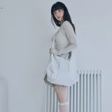 rivet cross bag (light grey)