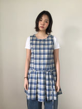 Low Check Pleated Dress (2color)