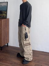 Muted Stripe Pigment T-Shirt (3color) (No.1004)