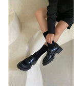 ROUND PLATFORM LOAFER (BLACK)