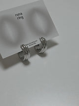 line volume earrings