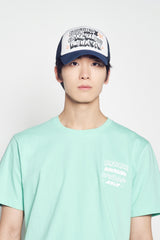 25SS ARTWORK MESH TRUCKER BALL CAP NAVY